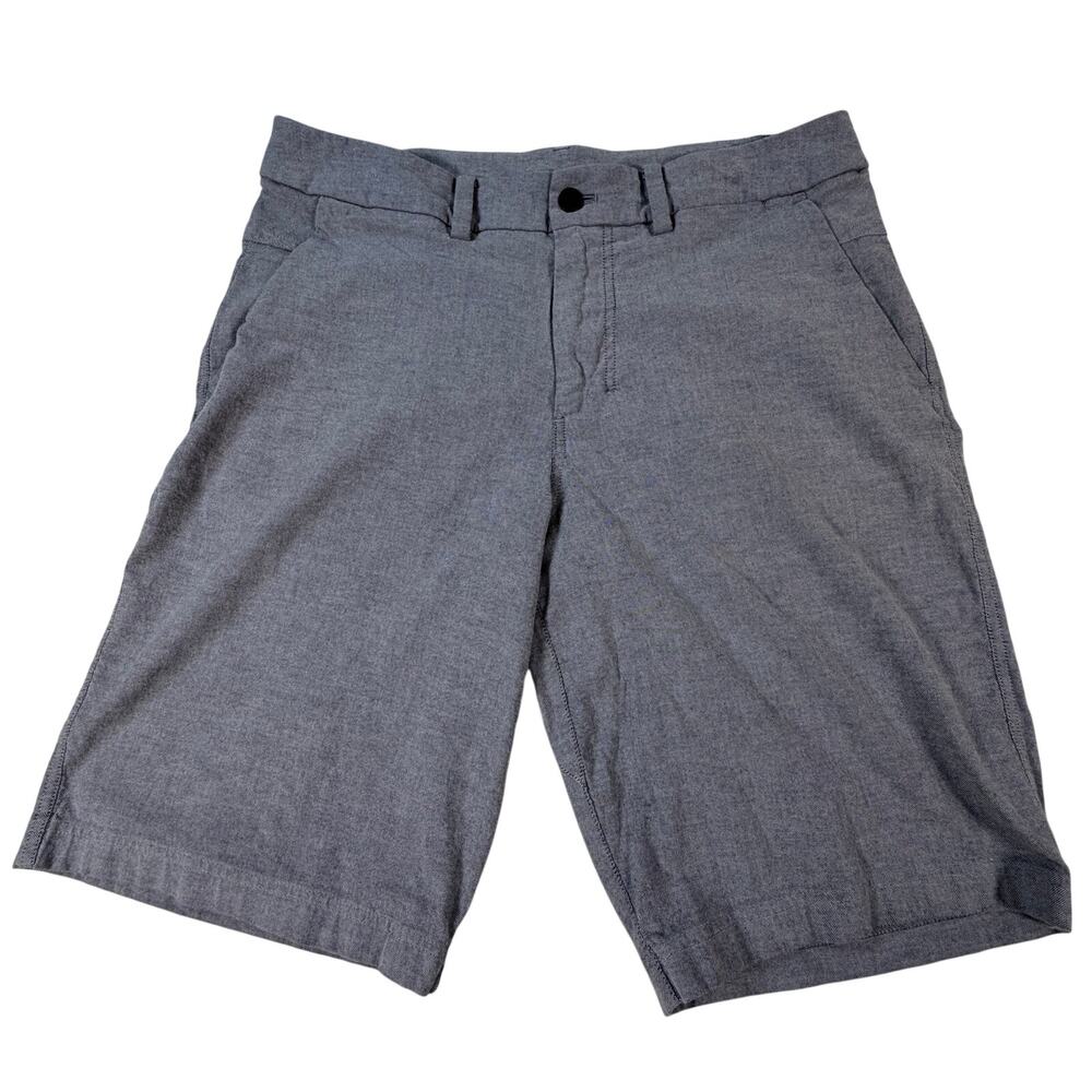 Lululemon 11” Commission Chino Shorts Casual Heathered Light Blue Men’s Sz 34